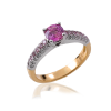 Pink Sapphire with Natural pink & white diamonds