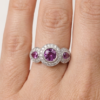 WHITE GOLD SAPPHIRE & DIAMOND RING