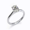white gold pedro oval cut on hand 31012