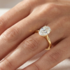 white gold pedro oval cut on hand 31012