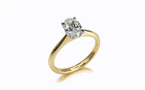 yellow gold pedro oval cut solitaire 31012