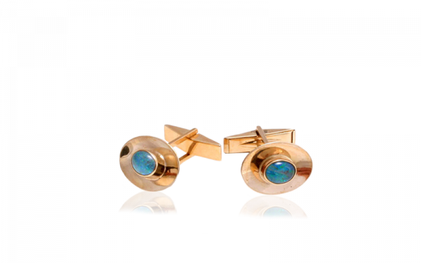 9ct gold opal cufflinks