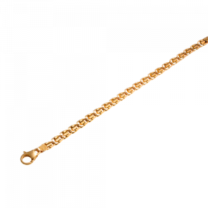 18ct yellow gold figure 8 bracelet