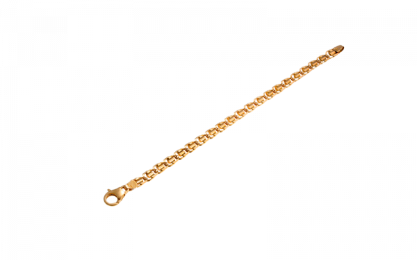 18ct yellow gold figure 8 bracelet