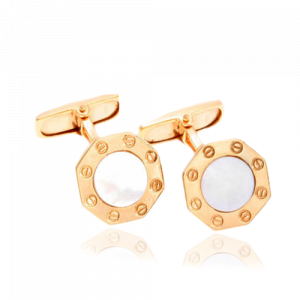 18ct mother of pearl cufflinks