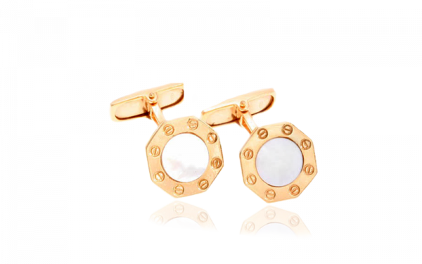 18ct mother of pearl cufflinks