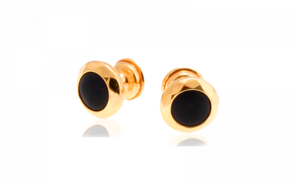 18ct gold cufflinks with onyx