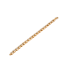 18ct yellow gold princess cut tennis bracelet rub in set 2.80 carats diamond set