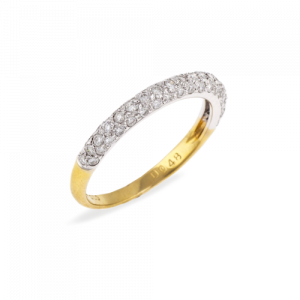 pave set diamond wedding ring 18ct gold 24594
