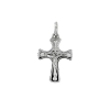 crucifix cross white gold