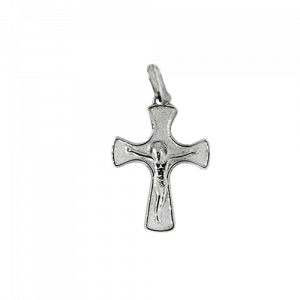 white gold crucifx cross