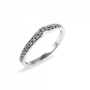 white gold fitted weddimngf ring matching band brigitte 28524