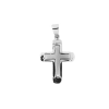 18ct white gold solid cross