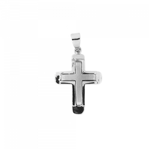 white gold cross 28727