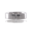 18ct White gold Torino design featuring one Baguette cut diamond channel set within the band, finished in a brushed metal.