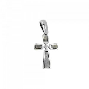 18ct white gold cross 29476