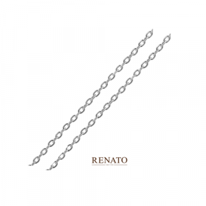 18ct white gold trace chain necklace