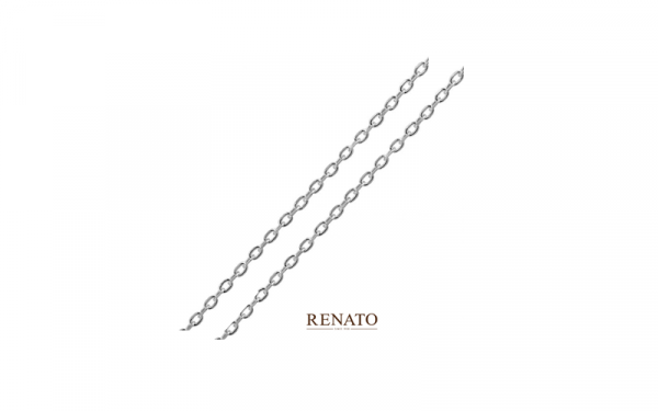 18ct white gold trace chain necklace