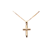 yellow gold diamond set cross 29757