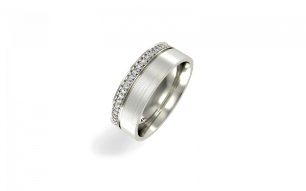 white gold mens diamond ring brilliant cut