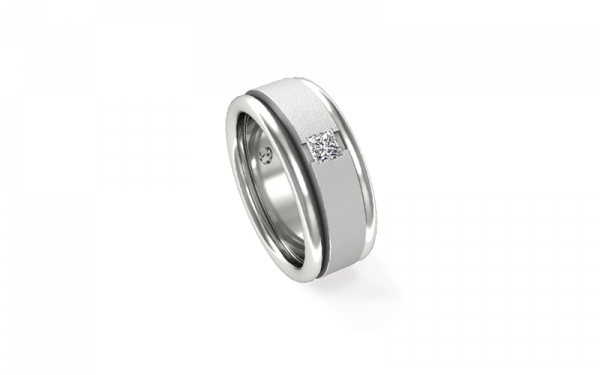 white gold mens diamond ring