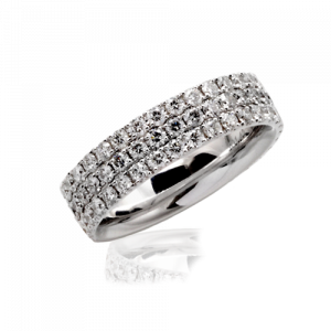 Diamond set wedding ring and anniversary ring. Adelia design by Renato Jewellers