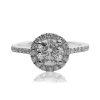 brilliant cut halo diamond ring 30418