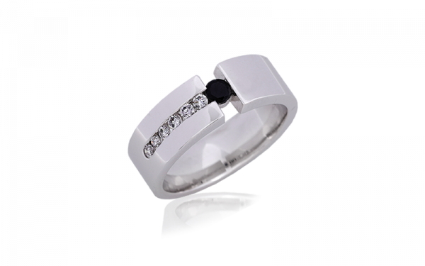 mens diamond ring black diamonds