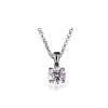 Diamond solitaire pendant claw set