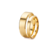 flat bevelled wedding ring