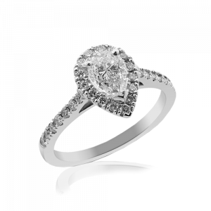 Pear shape diamond ladies ring_30286