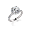 round brilliant cut halo engagement ring diamond