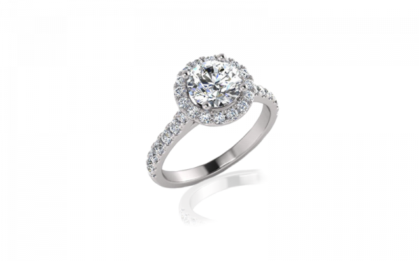 round brilliant cut halo engagement ring diamond