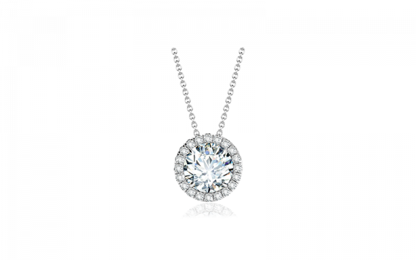 halo diamond pendant