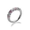 eternity ring with pink diamond ring wedding anniversary ring julie design
