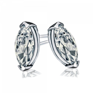 marquise diamond stud earrings
