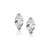 marquise diamond stud earrings