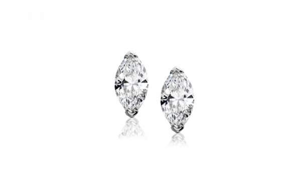 marquise diamond stud earrings