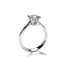 solitaire ladies round pink diamond