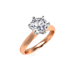 solitaire Varese pink gold ladies diamond ring
