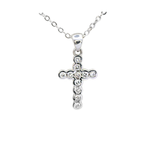 27122 diamond set cross