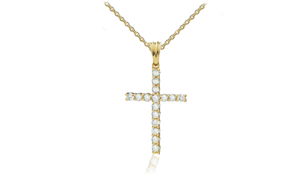 Diamond Cross 0.25ct Yellow