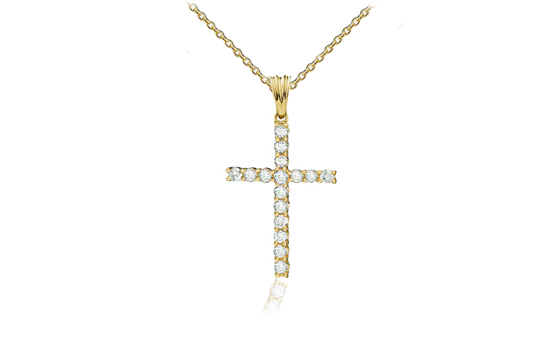 Diamond Cross 0.25ct Yellow