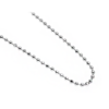 Platinum diamond cut ball chain_28215