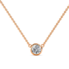 Rose gold 0.20ct diamond pendant_30999