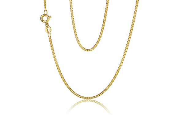 Yellow gold curb chain curb_31123