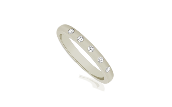 wedding ring hammer-set-band 01488