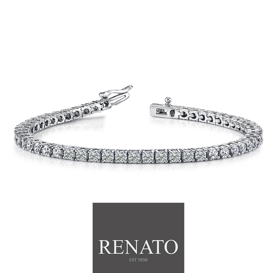 Get ready to dazzle this holiday season with the timeless elegance of 18ct White Gold Tennis Bracelets!