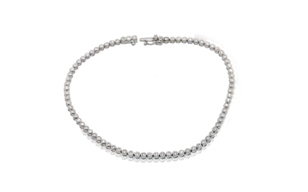 Diamond Bezel set Tennis Bracelet