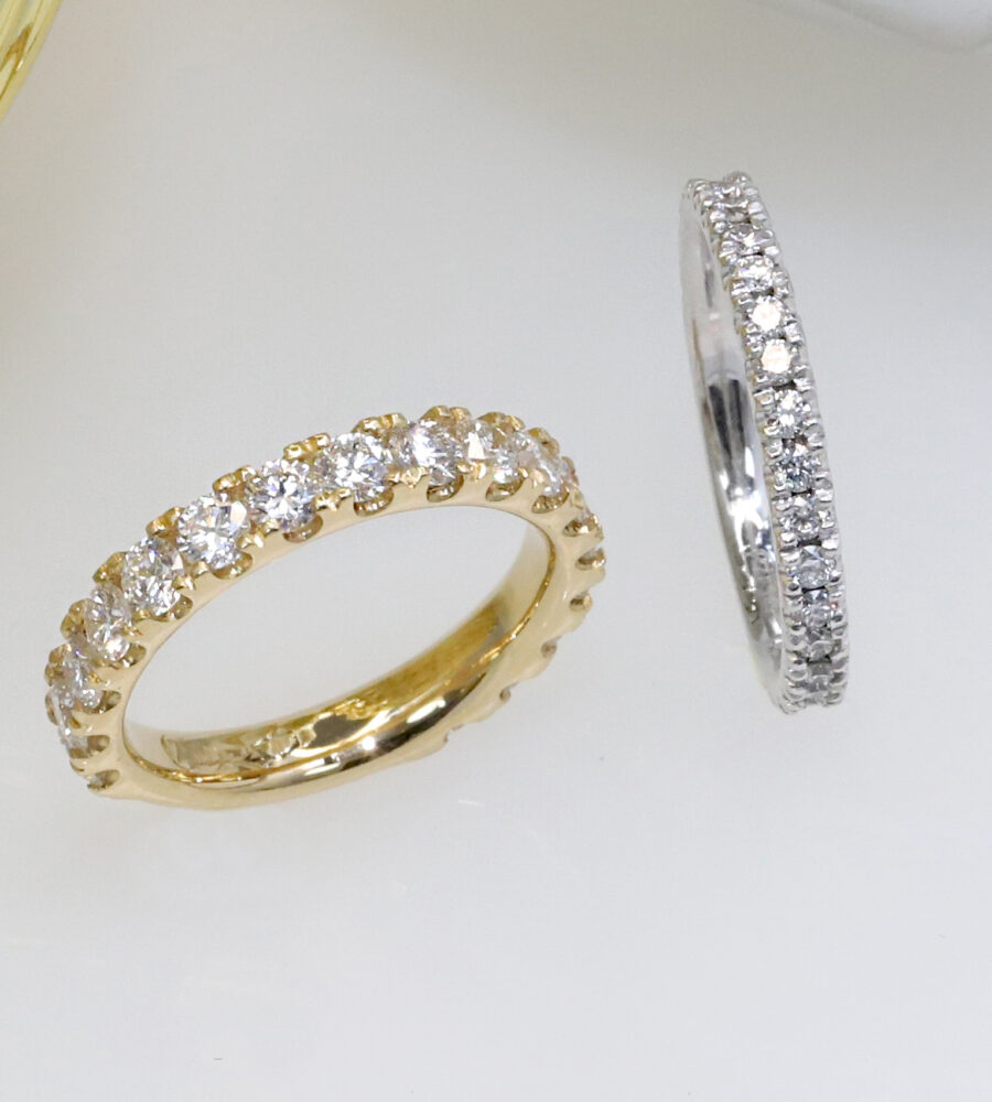 wedding rings and eternity rings azalea design